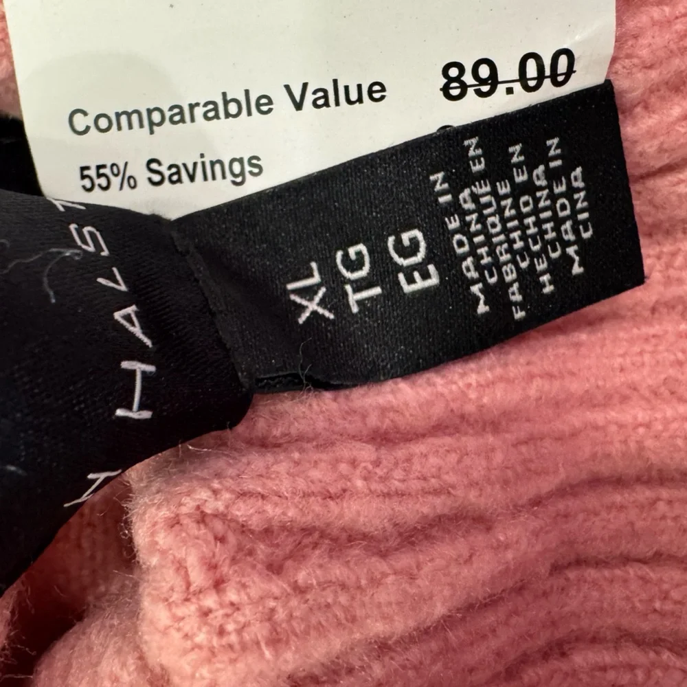H by Halston Multicolor Turtleneck Sweater